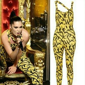 ASOS Yellow and Black Jumpsuit . Worn once